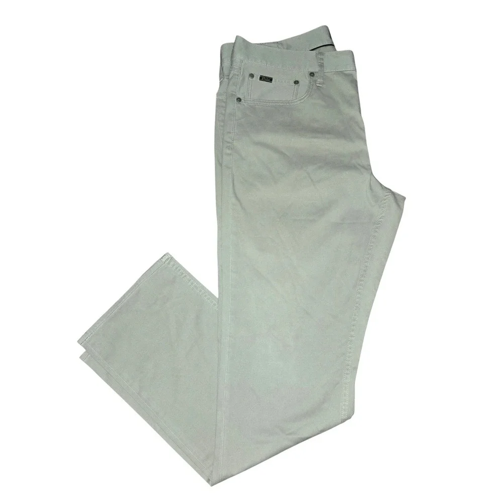 Polo‎ Ralph Lauren Pants Mens 36/34 Khaki Tan Stretch Straight Fit Twill Chinos